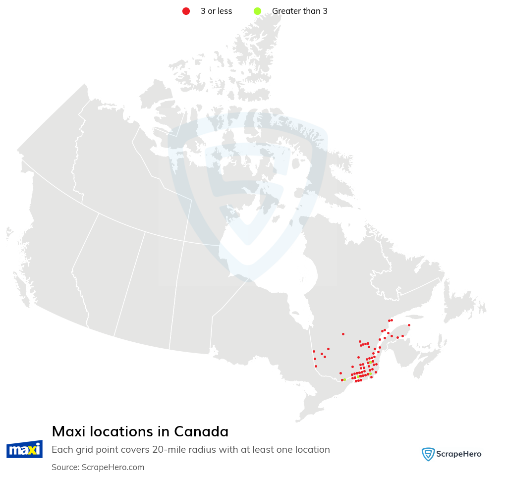 Maxi store locations