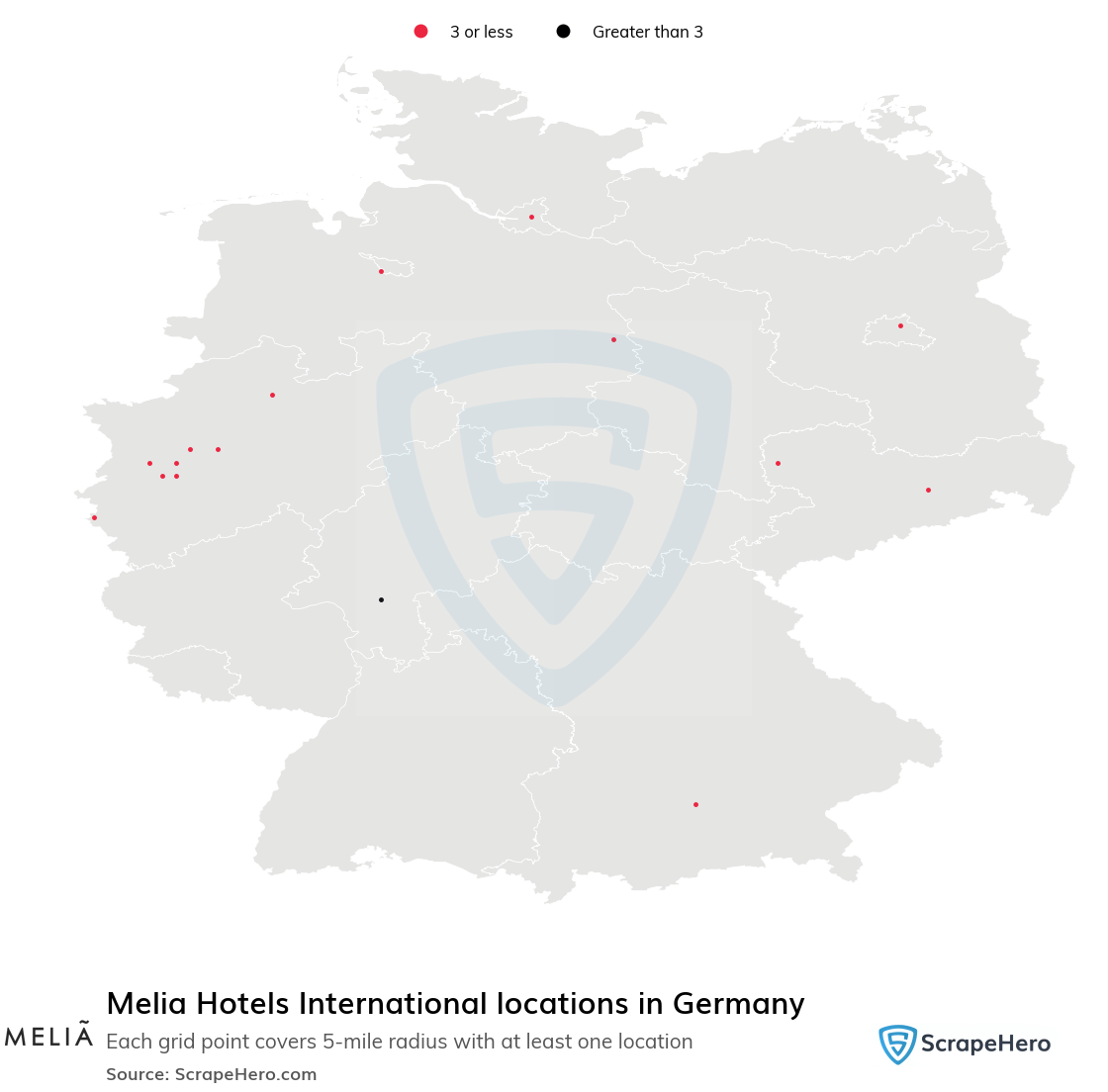 Melia Hotels International locations