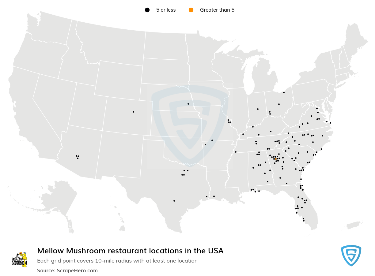 Mellow Mushroom restaurant locations