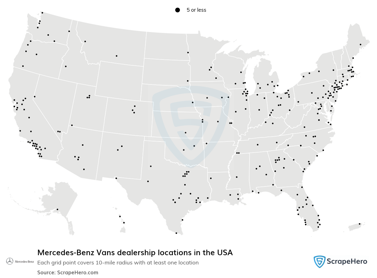 Mercedes-Benz Vans dealership locations