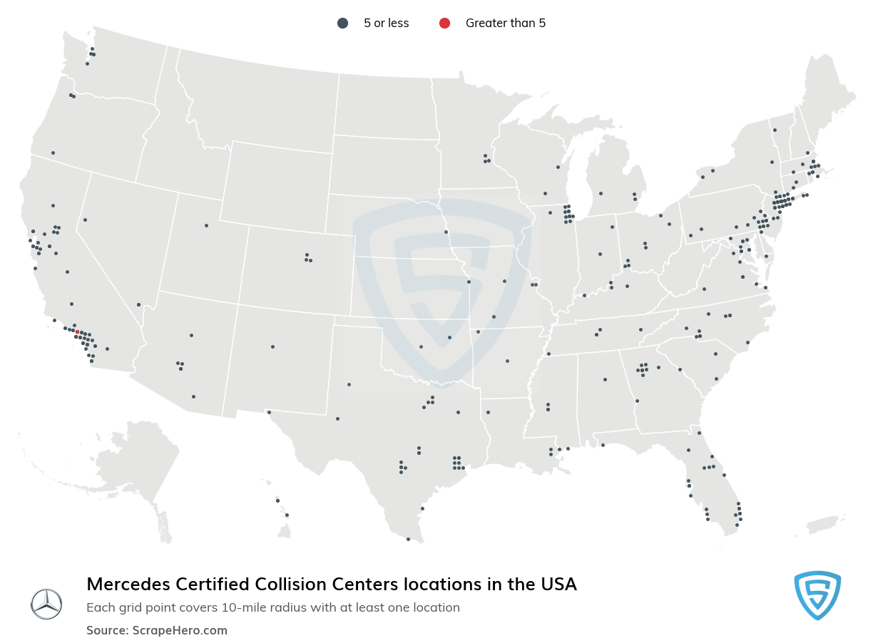 Mercedes Certified Collision Centers locations