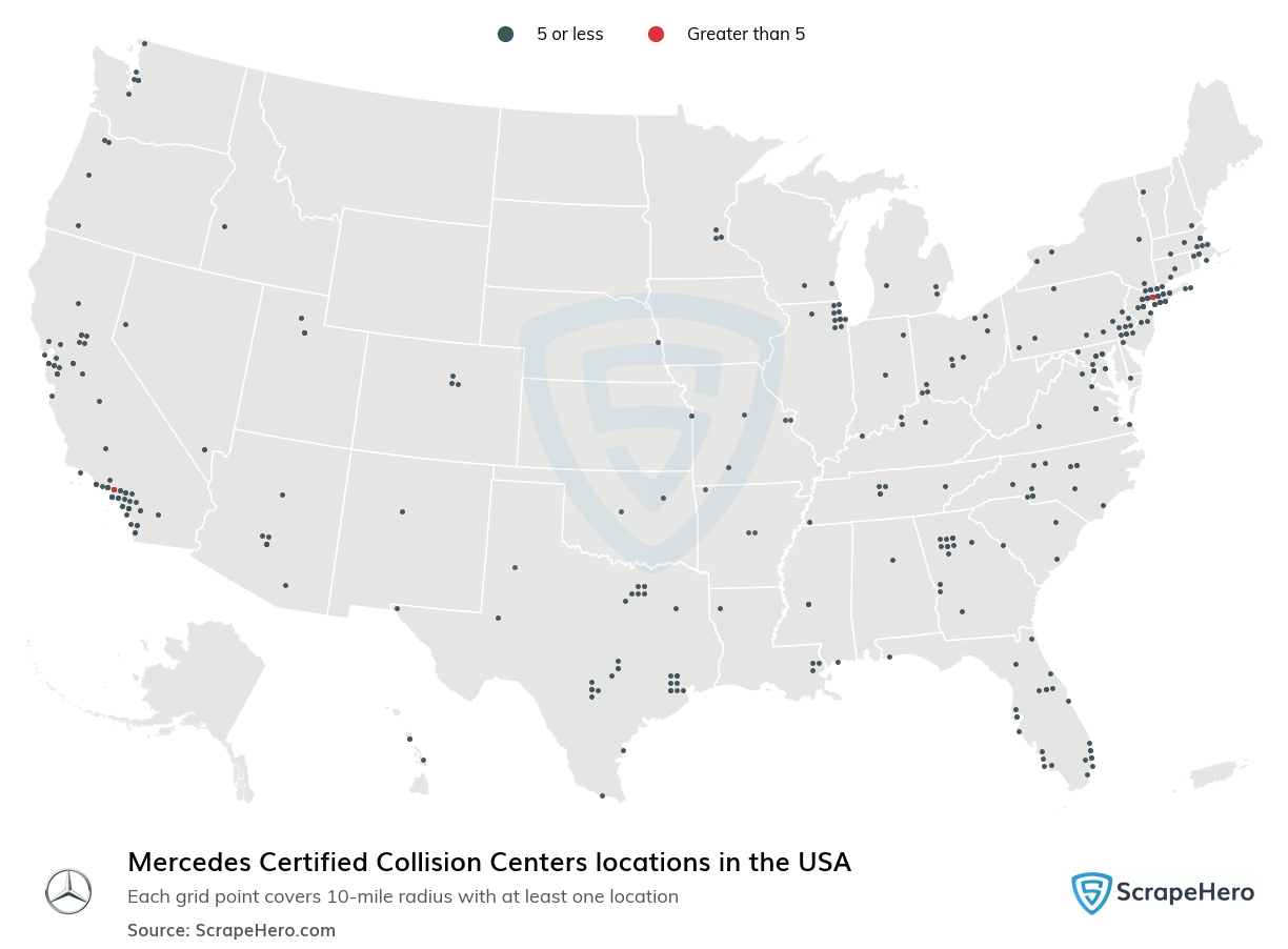 Mercedes Certified Collision Centers locations