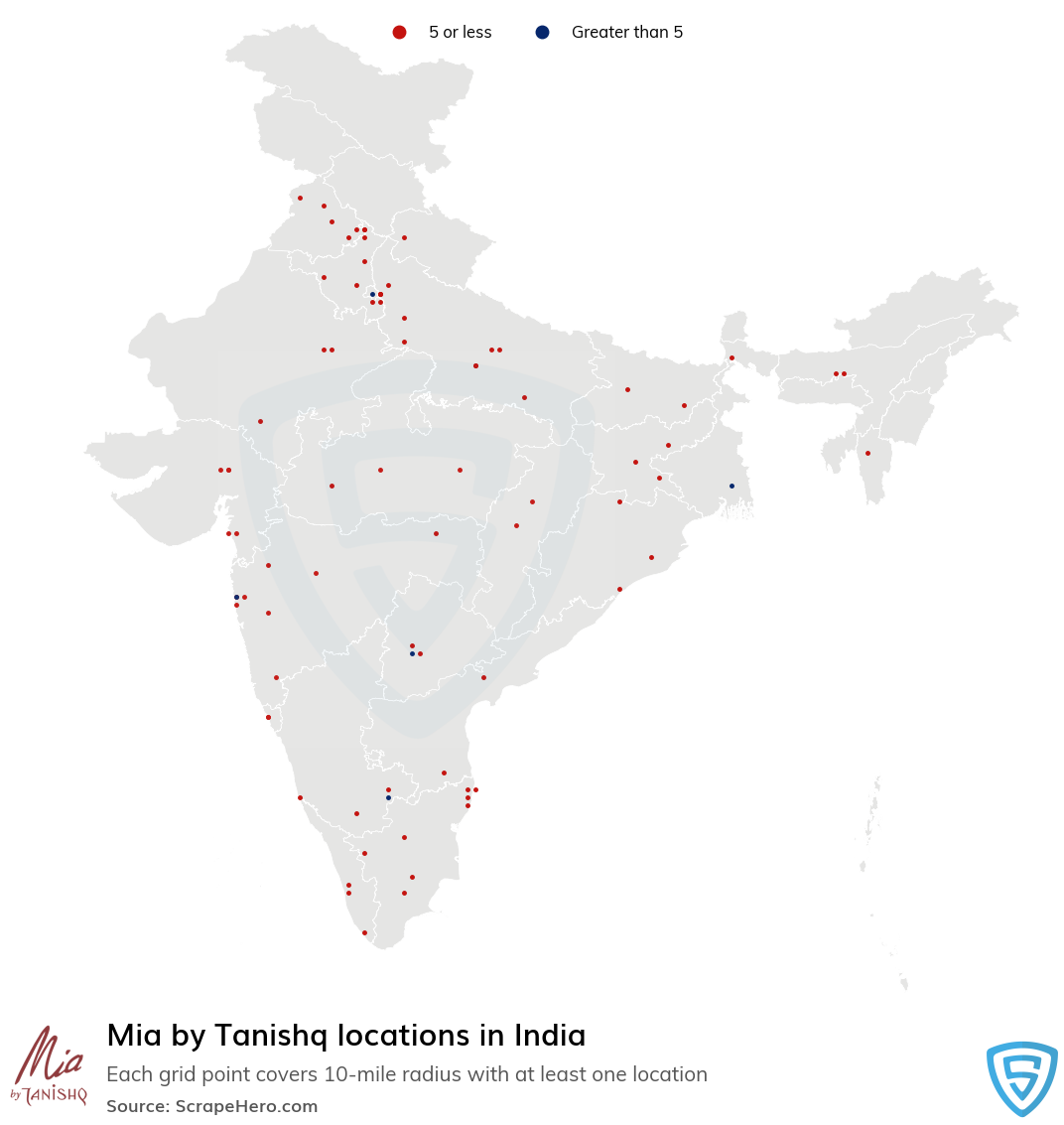 Mia by Tanishq store locations