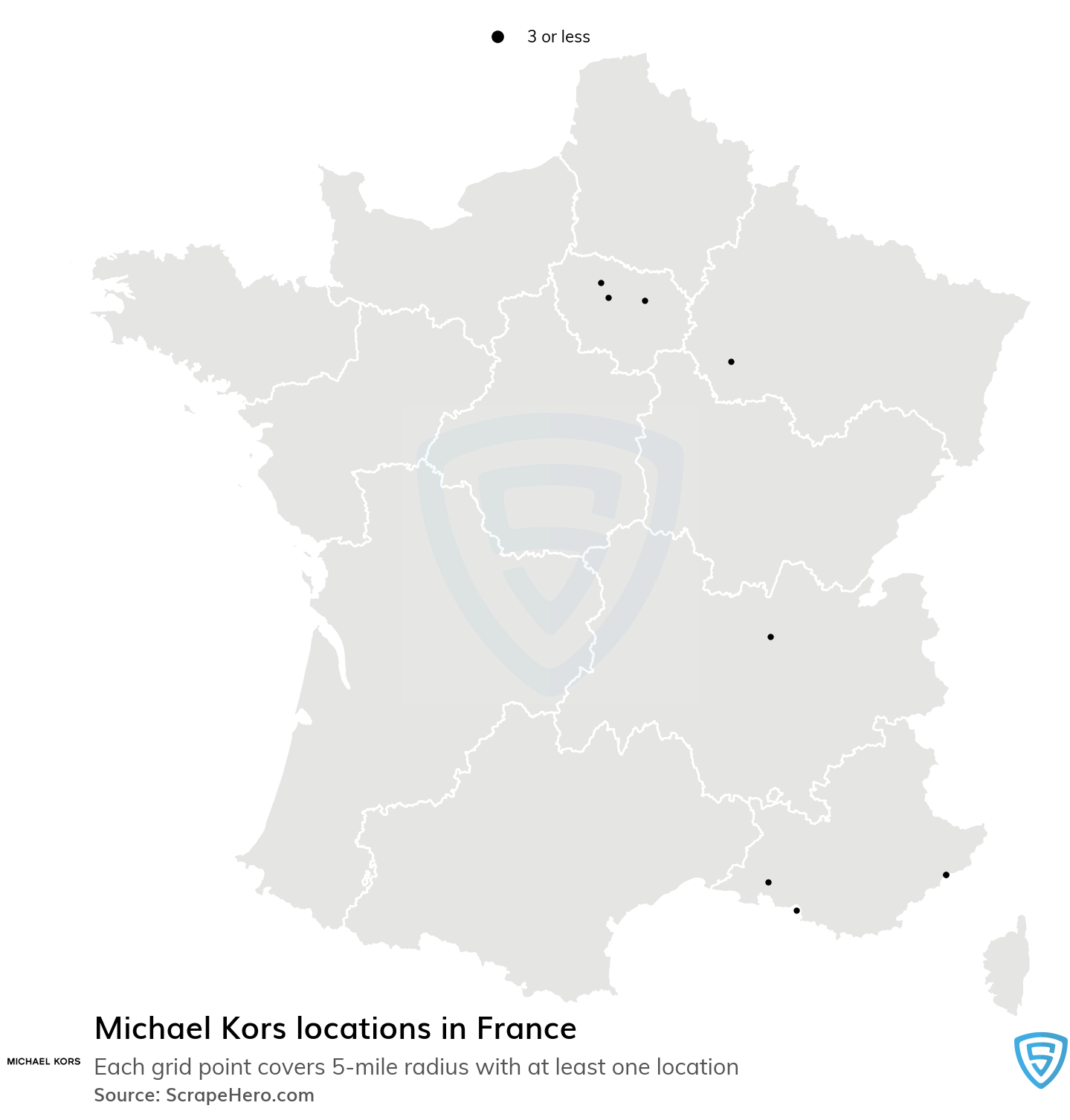 List of all Michael Kors retail store locations in France - ScrapeHero Data  Store