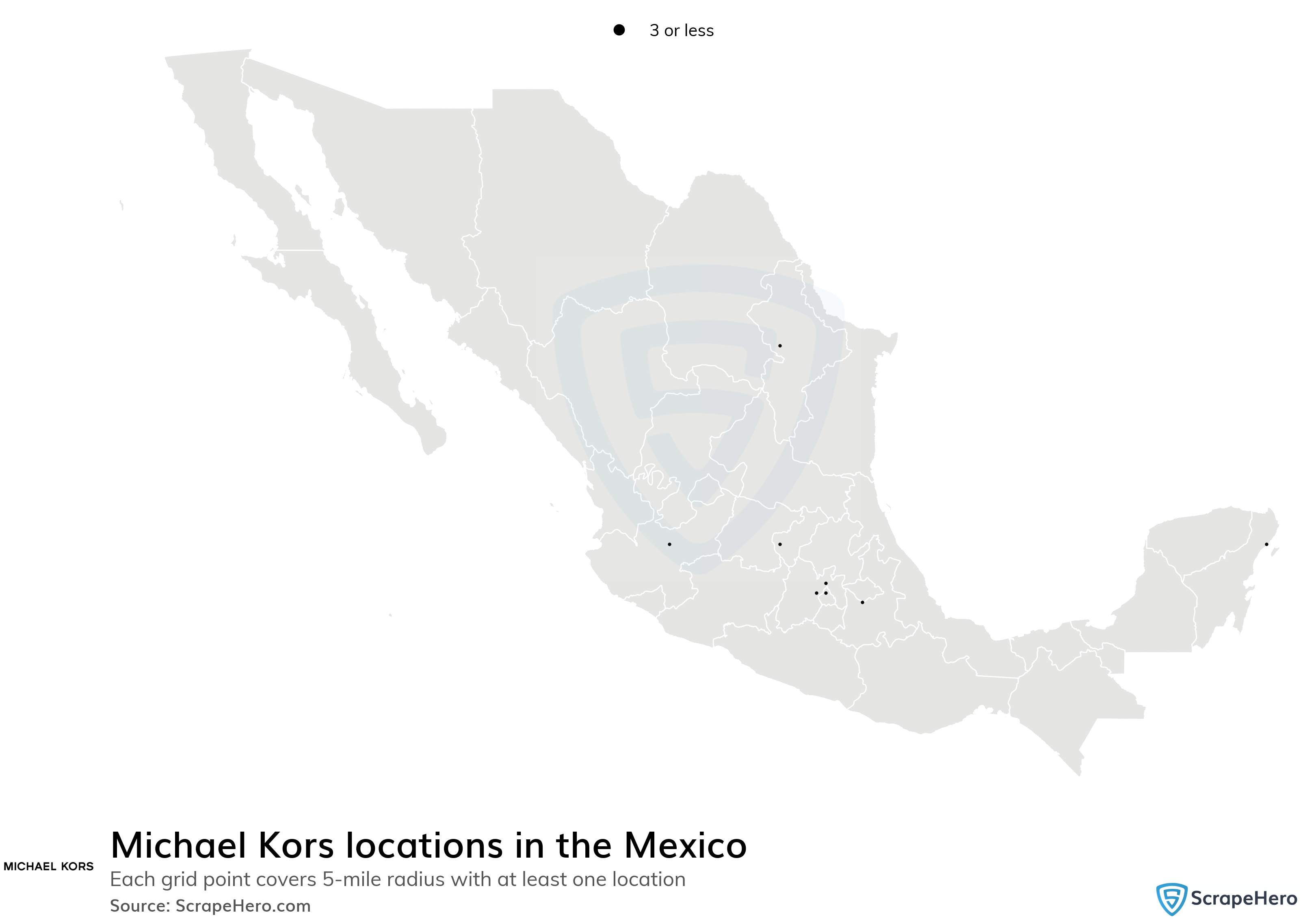 List of all Michael Kors retail store locations in Mexico - ScrapeHero Data  Store