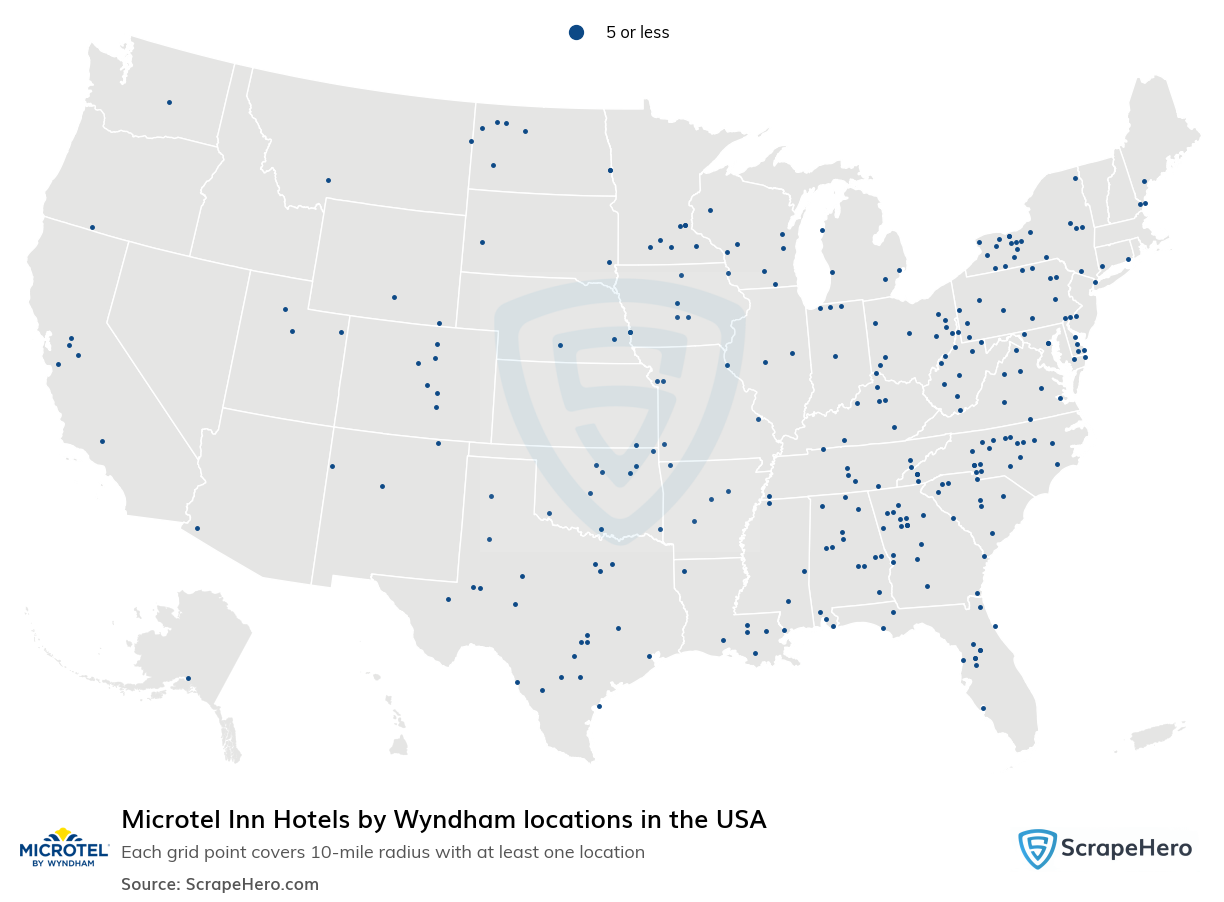 Microtel Inn Hotels by Wyndham locations