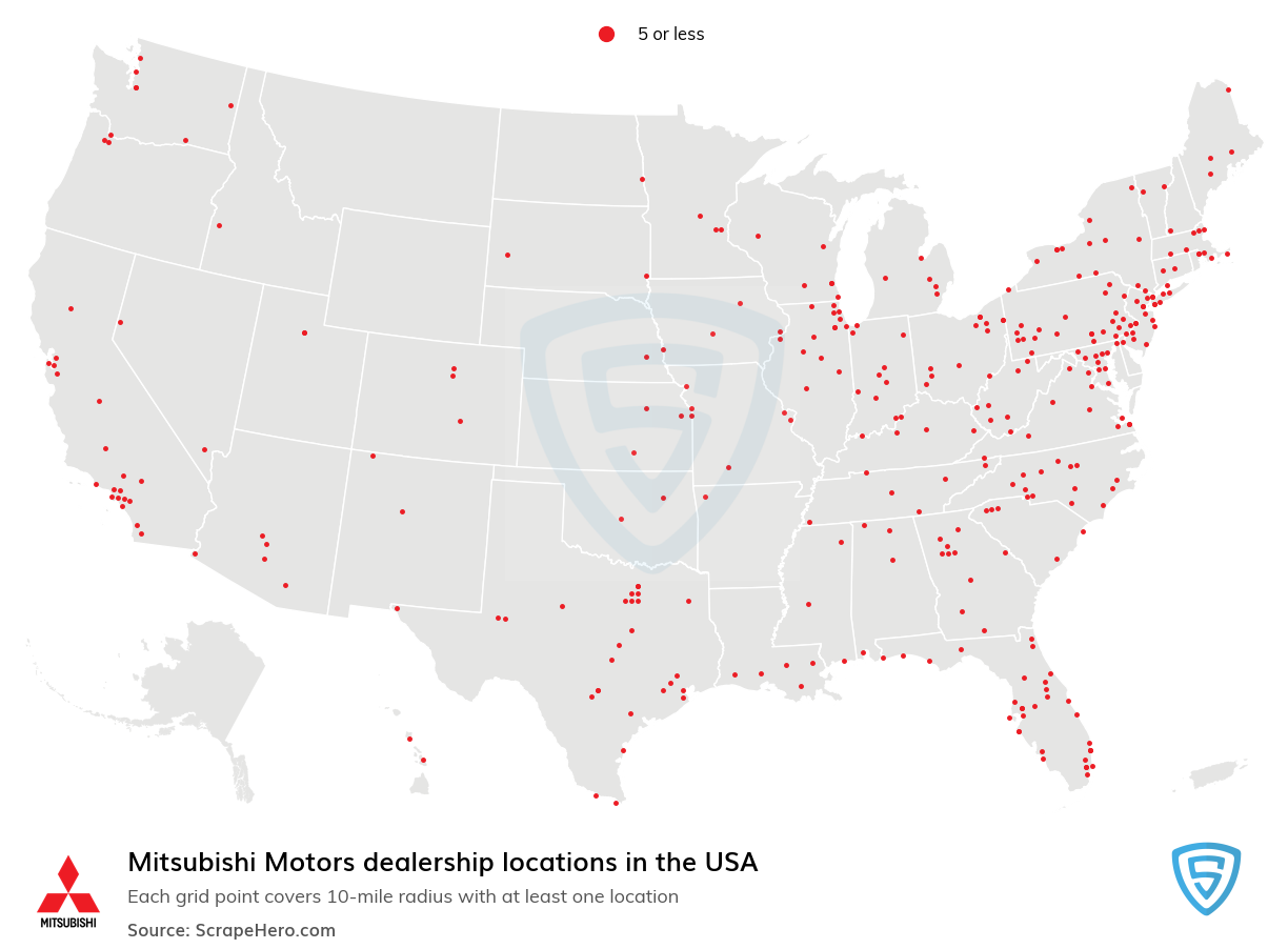 Mitsubishi Motors dealership locations