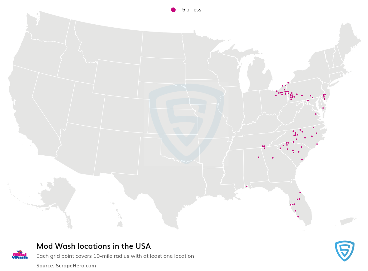 Mod Wash locations