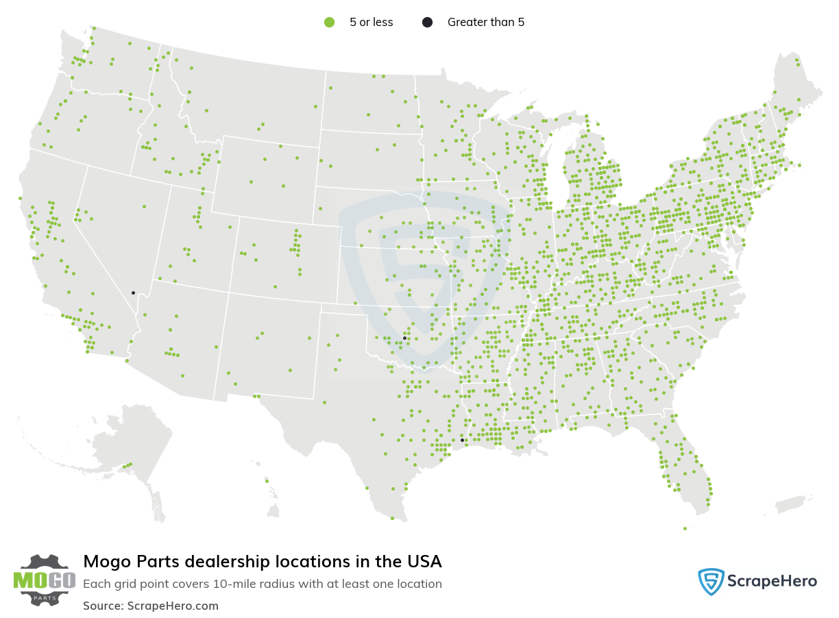 Mogo Parts dealership locations