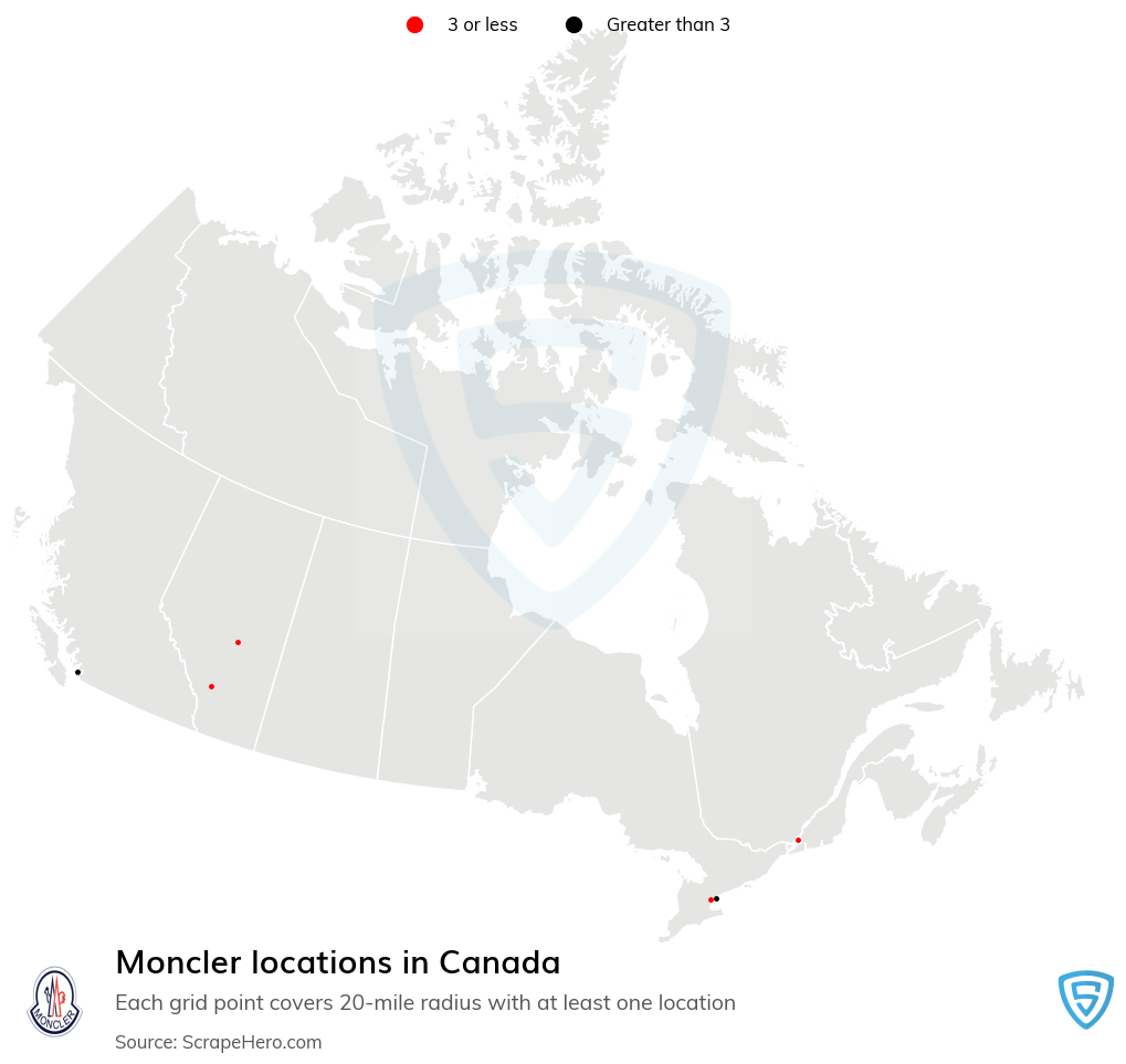 Moncler store locations