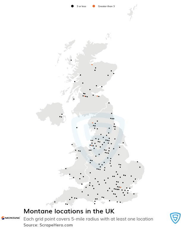 Montane store locations