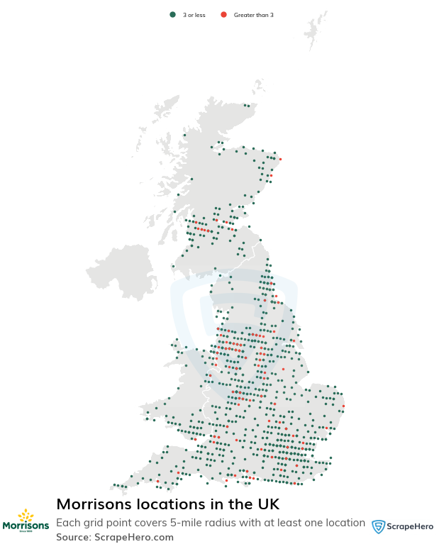 Map of  locations in the United Kingdom in 2025
