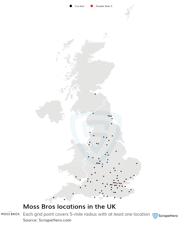 Moss Bros store locations