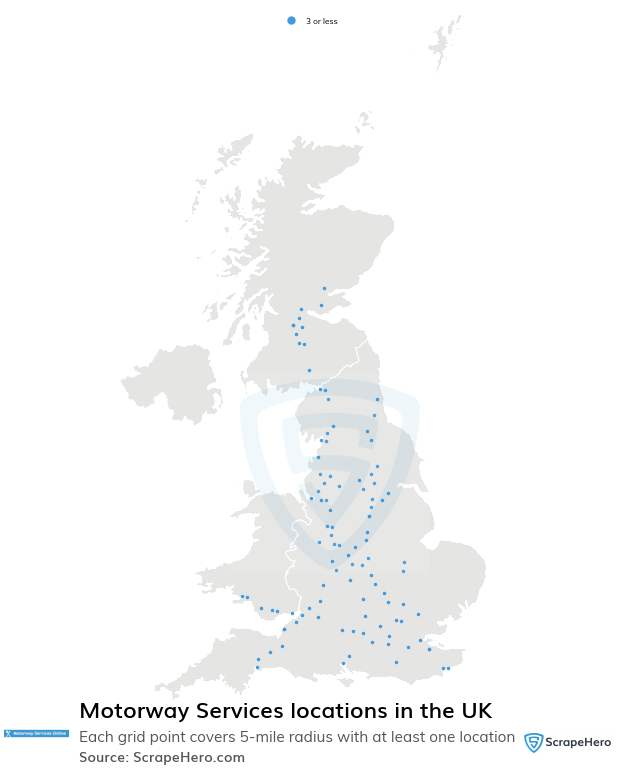 Motorway Services locations