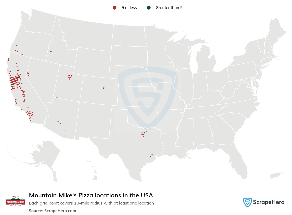 Mountain Mike's Pizza locations