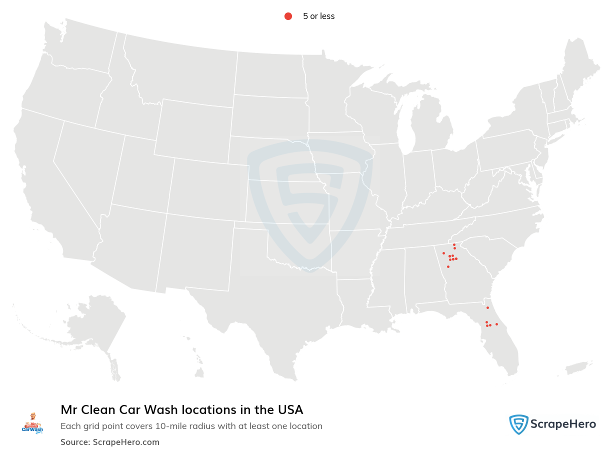 Mr Clean Car Wash locations