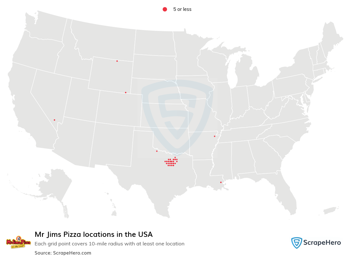 Mr Jims Pizza locations