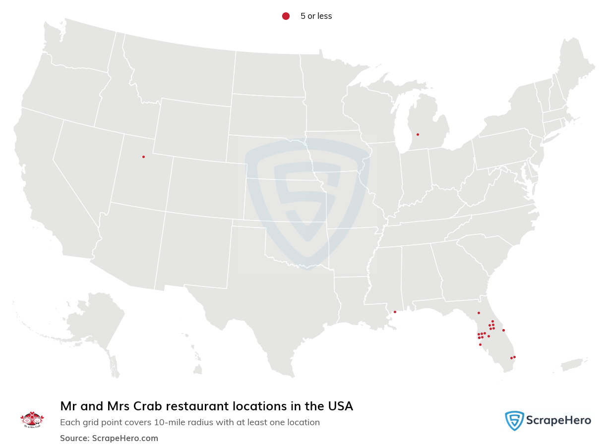 Mr and Mrs Crab restaurant locations