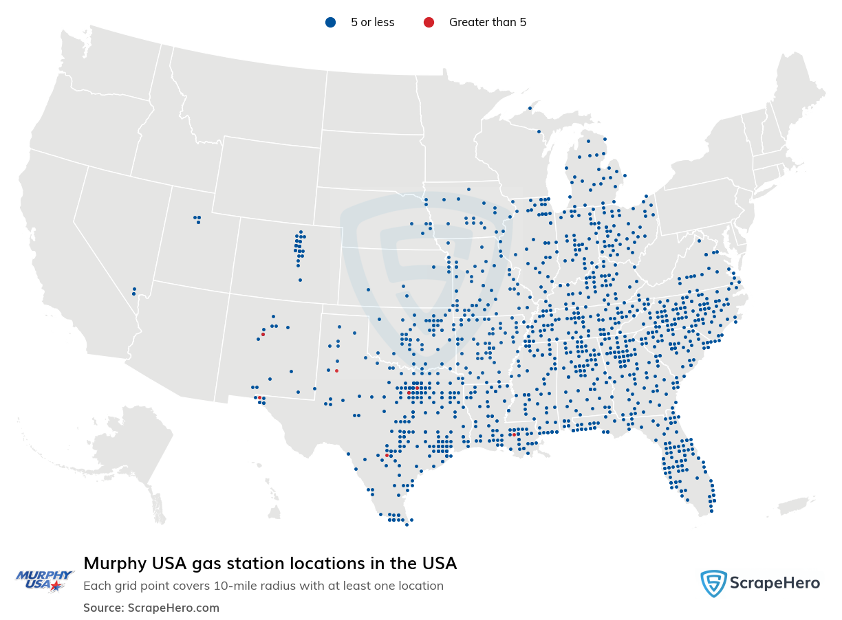 Murphy USA gas station locations