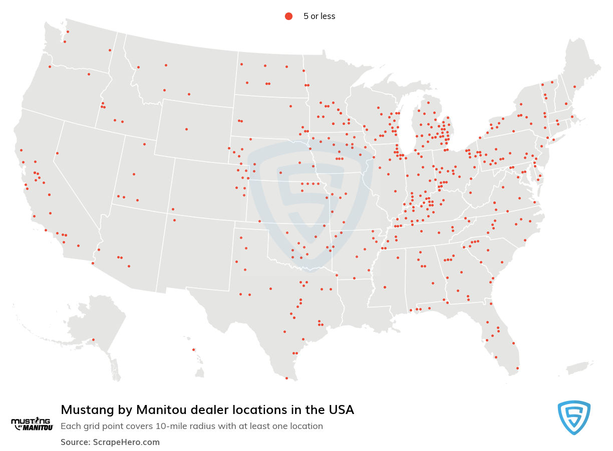 Mustang by Manitou dealership locations