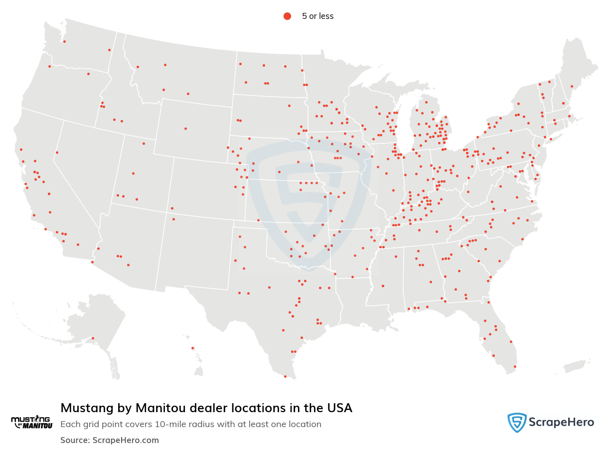 Mustang by Manitou dealer locations