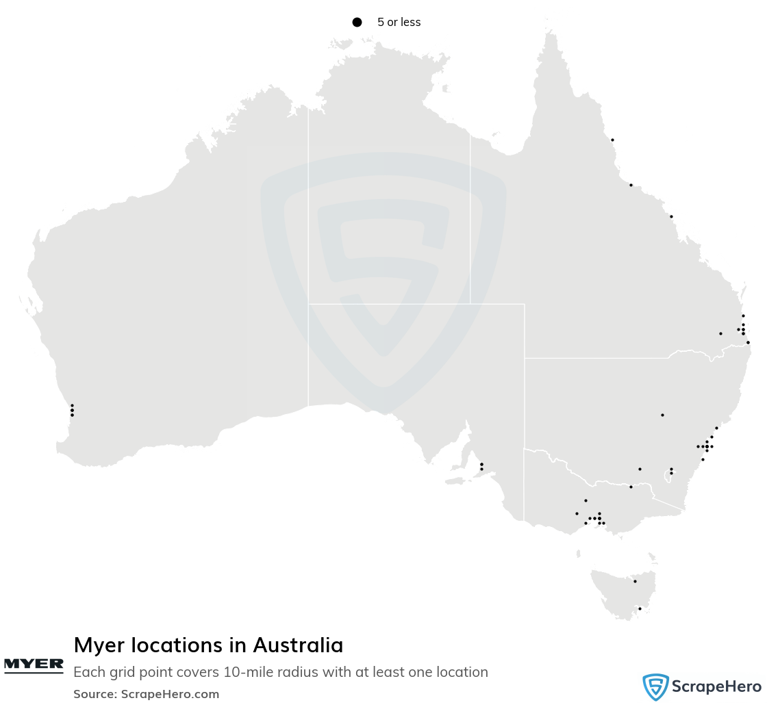 Myer store locations