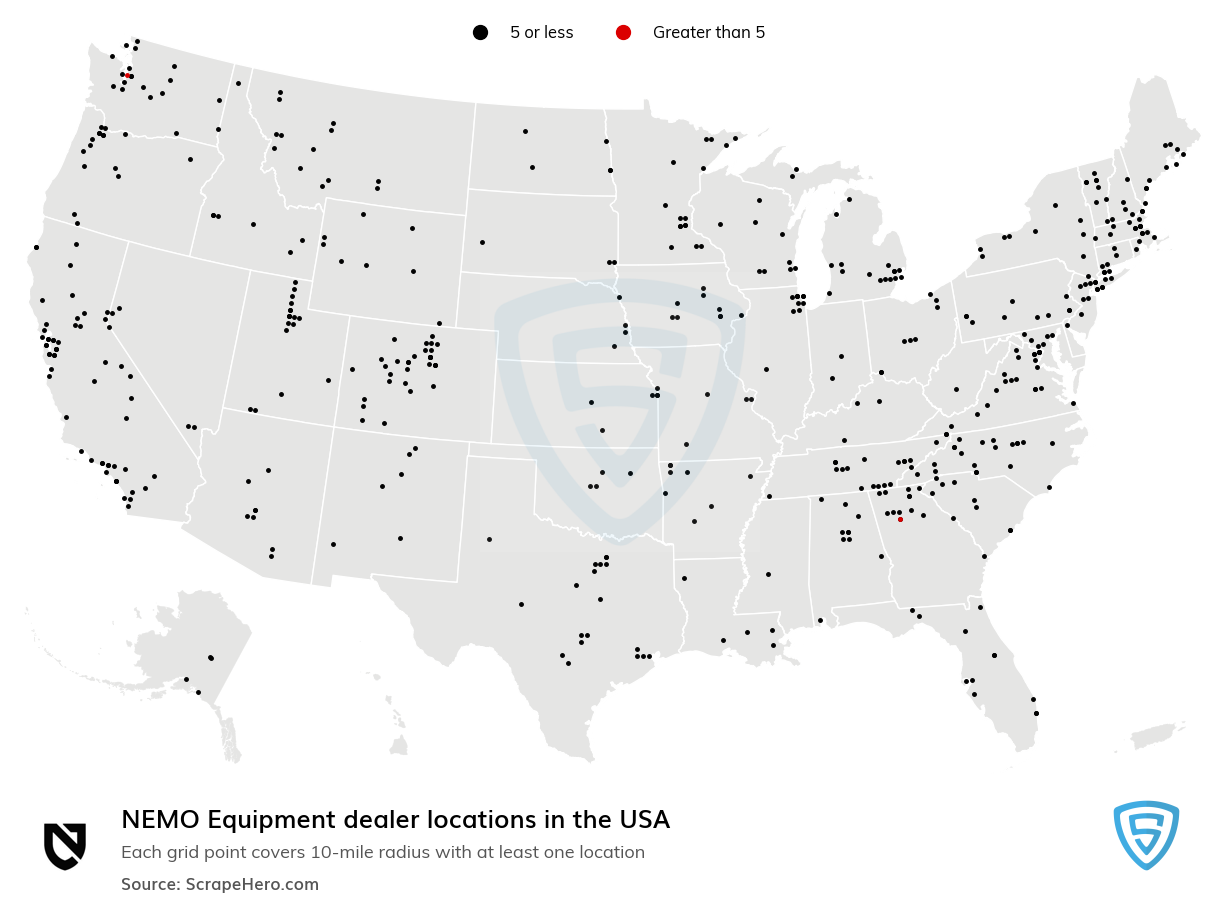 NEMO Equipment dealer locations