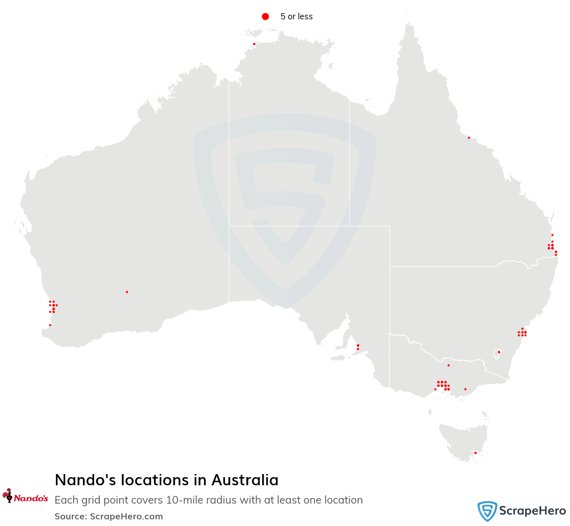 Nando's restaurant locations