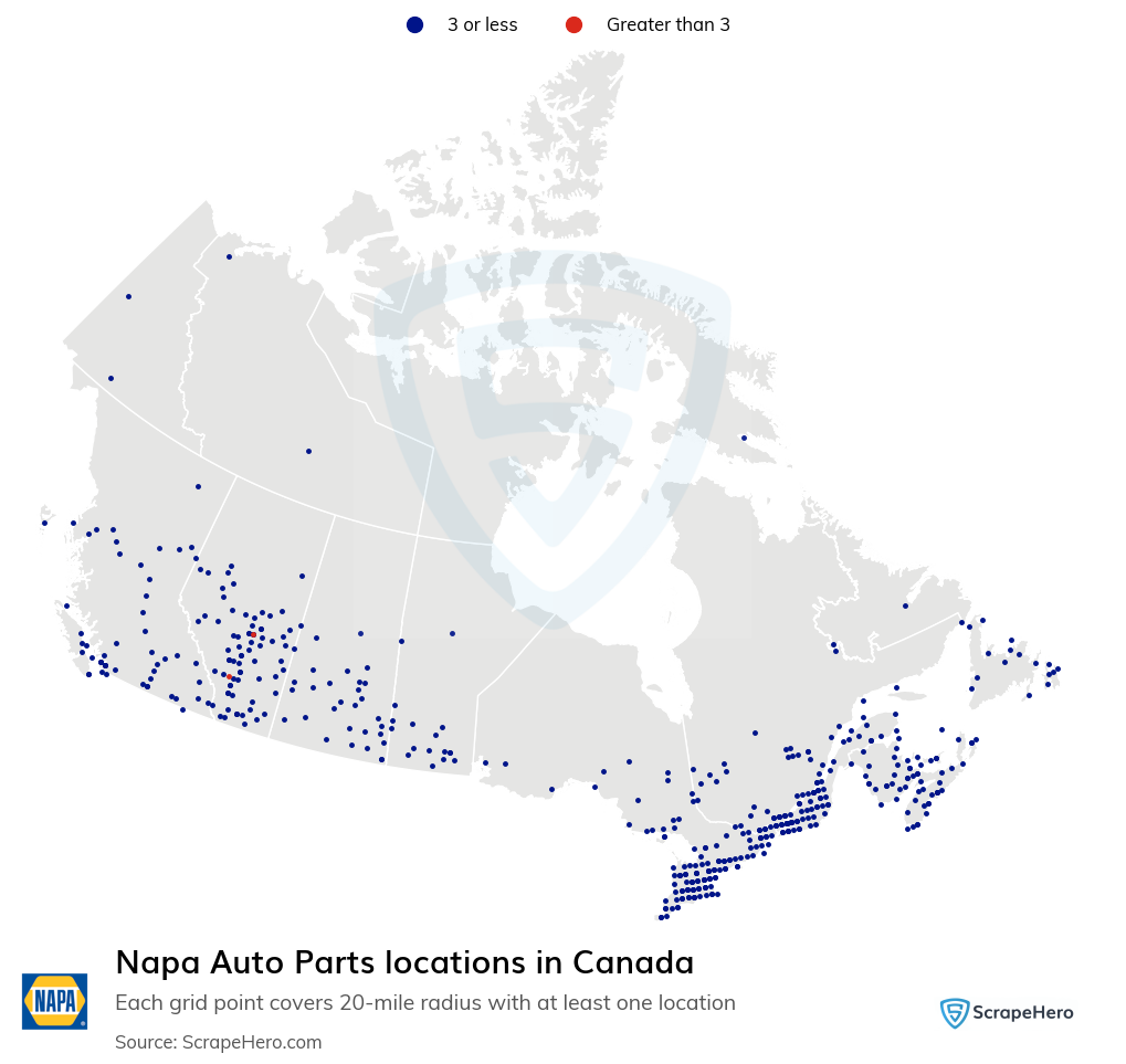 Napa Auto Parts dealer locations