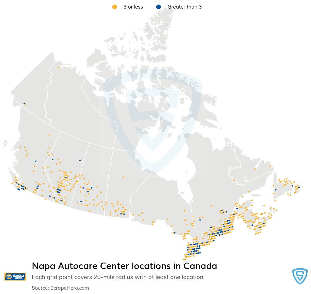 Napa Autocare Center dealer locations