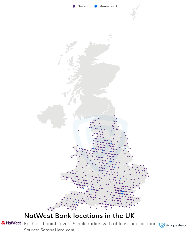 NatWest Bank locations