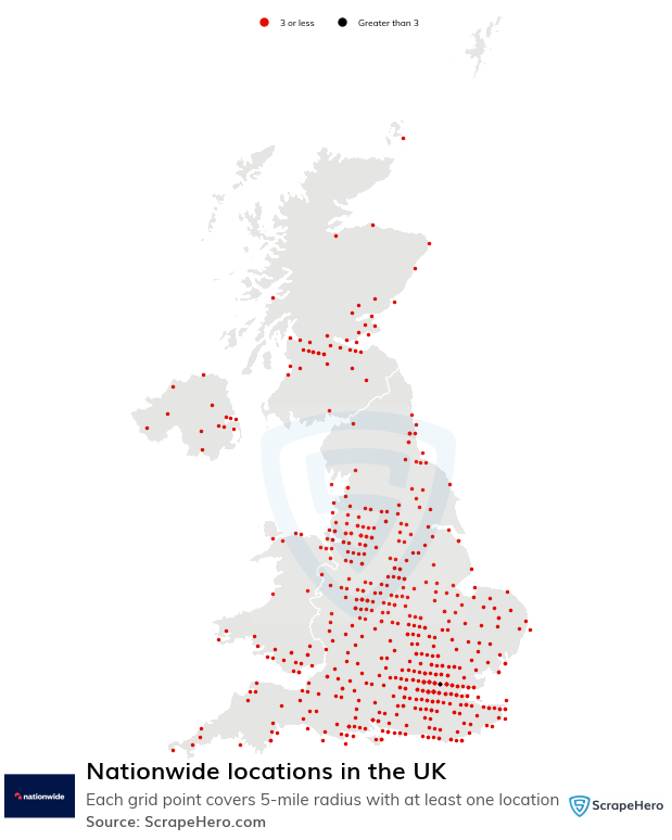 Nationwide locations