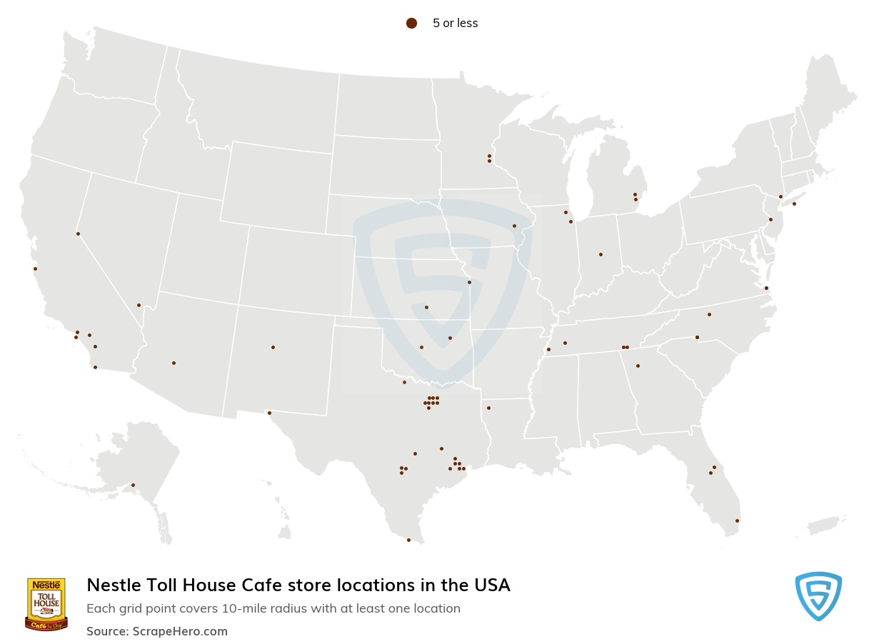 Nestle Toll House Cafe store locations