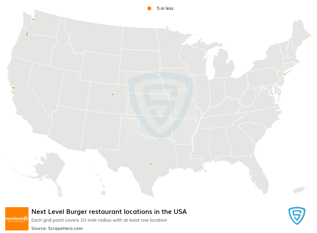 Next Level Burger restaurant locations