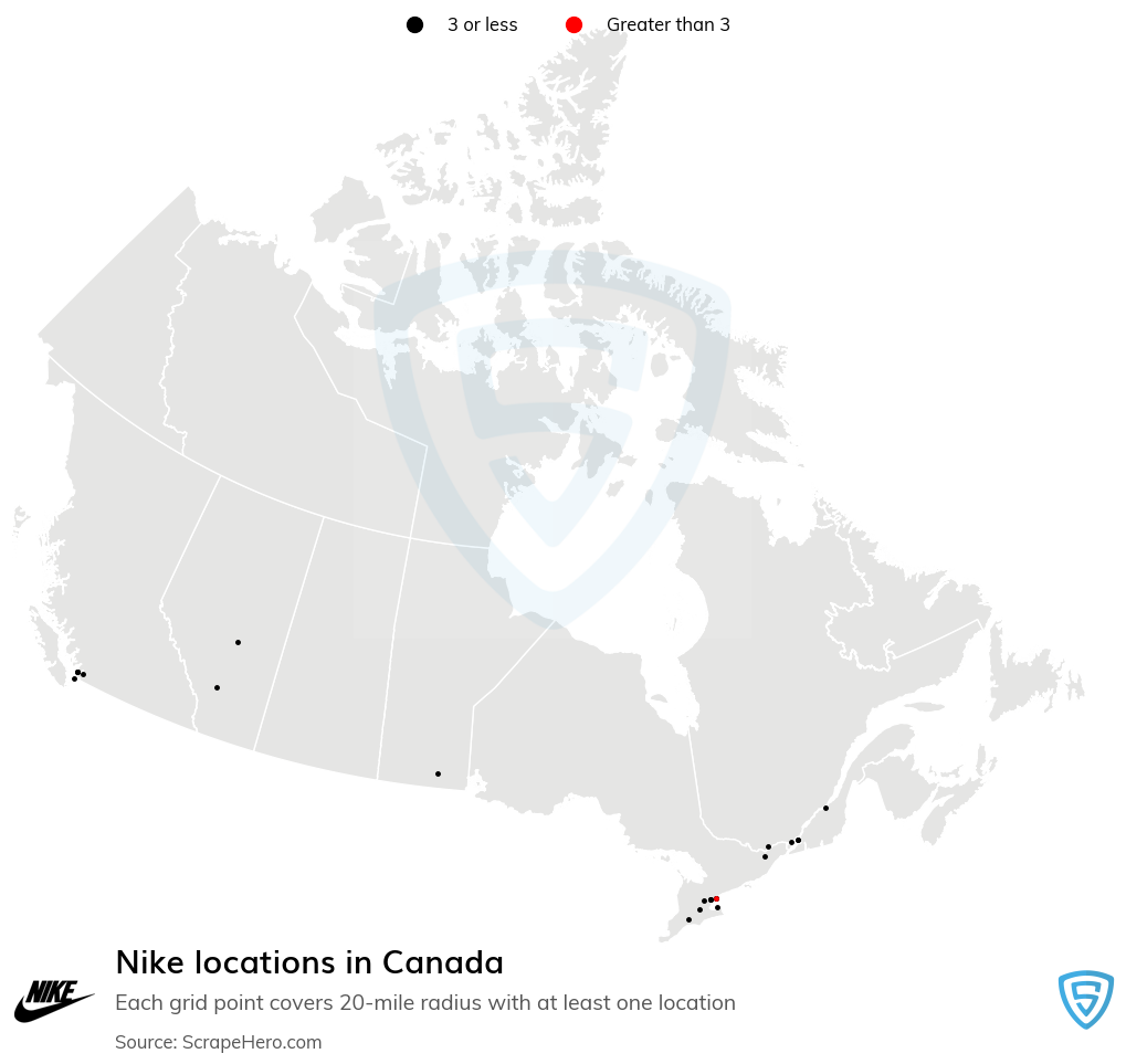 Nike retail store locations