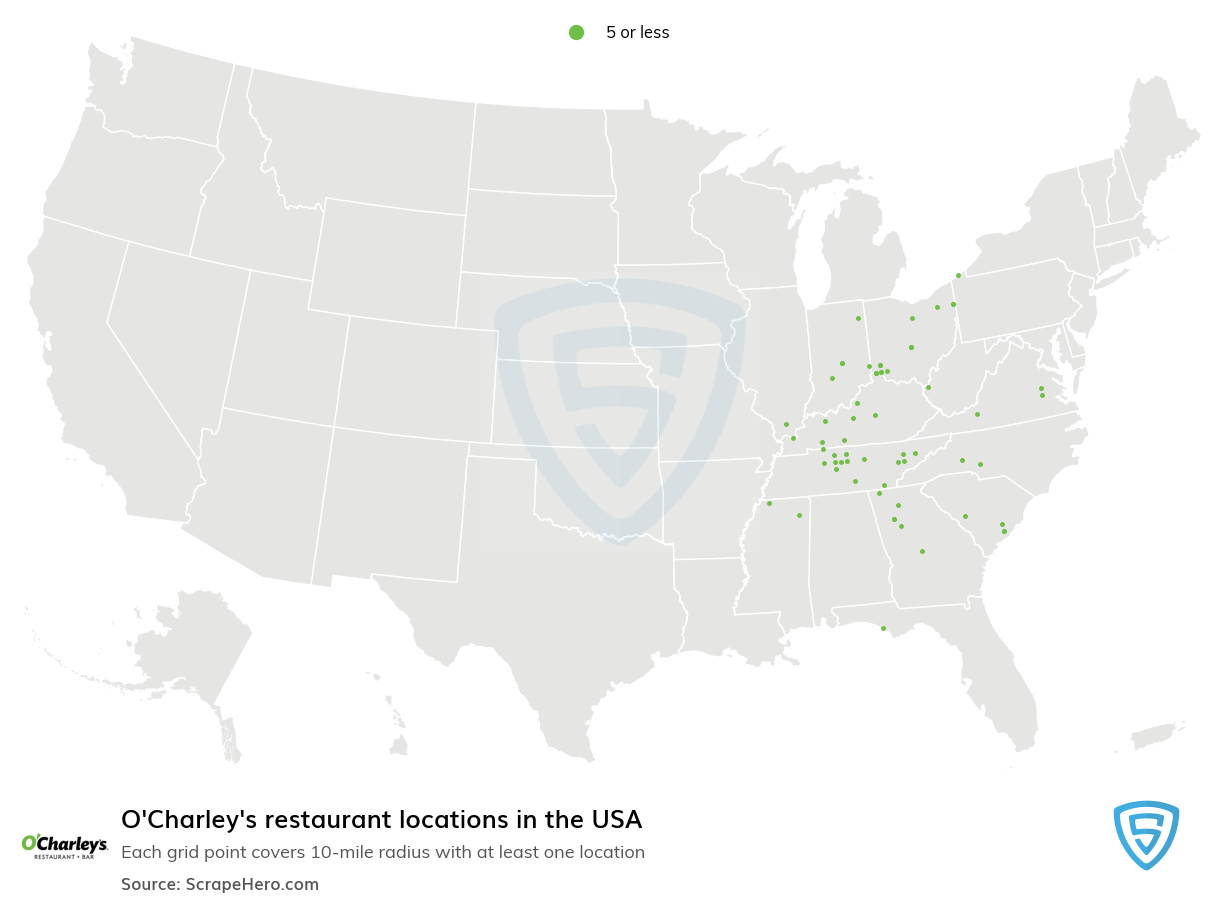O'Charley's restaurant locations