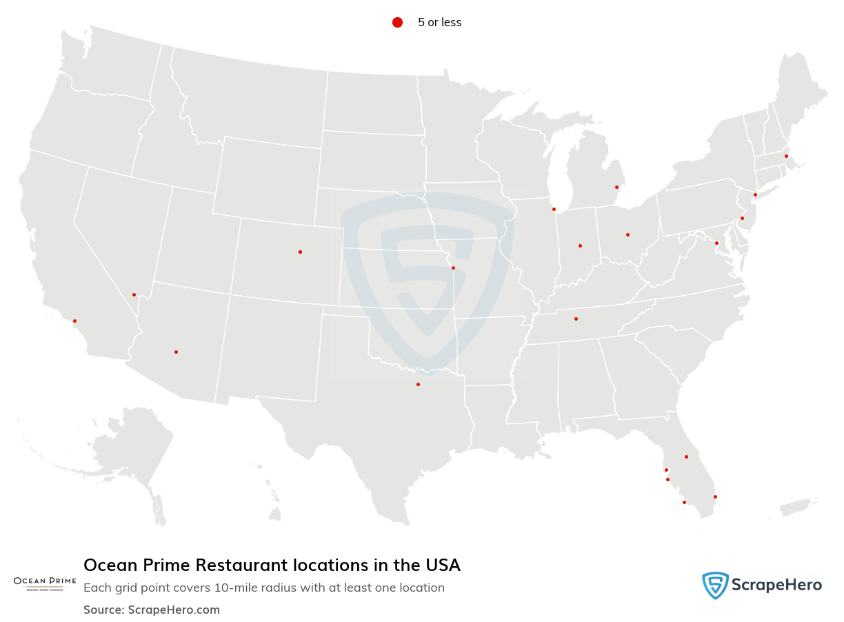 Ocean Prime Restaurant locations