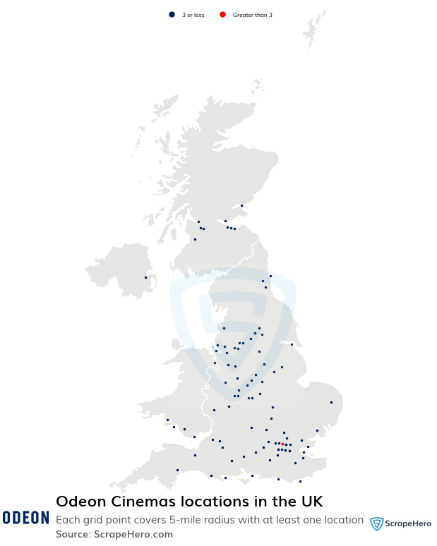 Odeon Cinemas locations