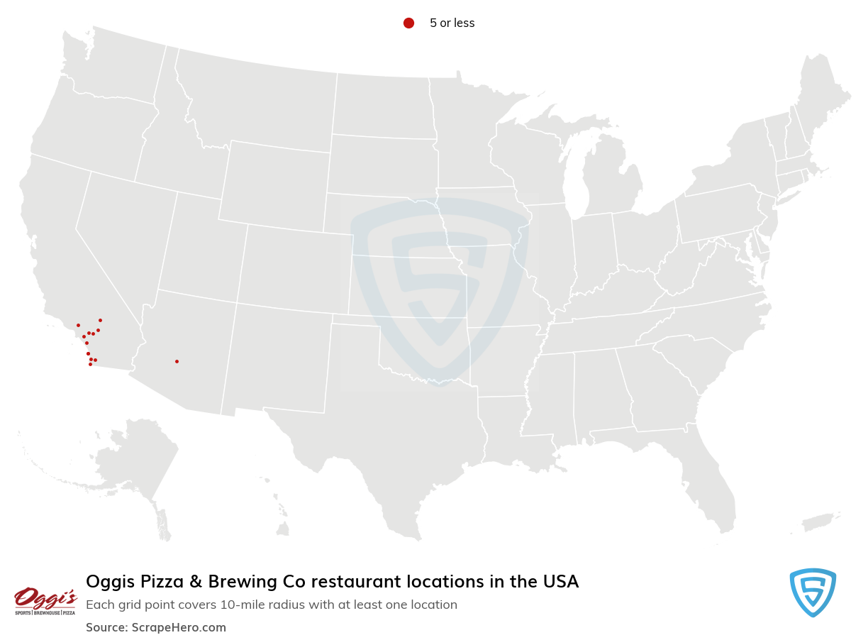 Oggis Pizza & Brewing Co restaurant locations
