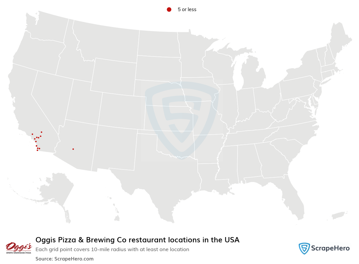 Oggis Pizza & Brewing Co restaurant locations