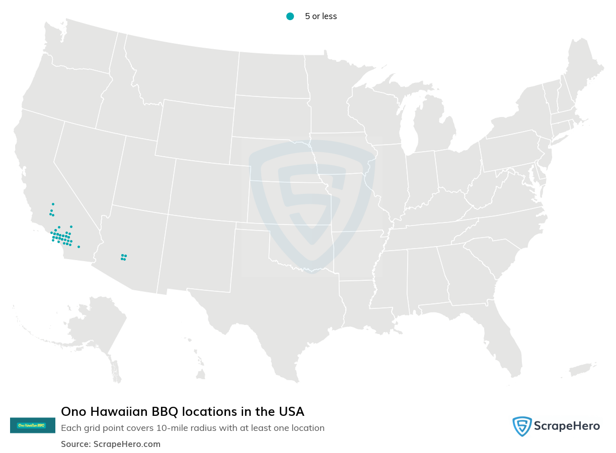 Ono Hawaiian BBQ locations