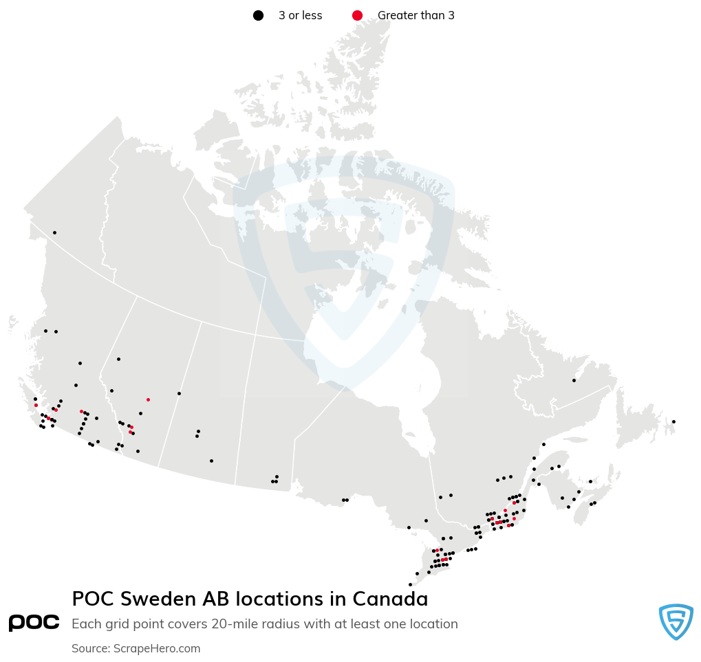 POC Sweden AB dealer locations