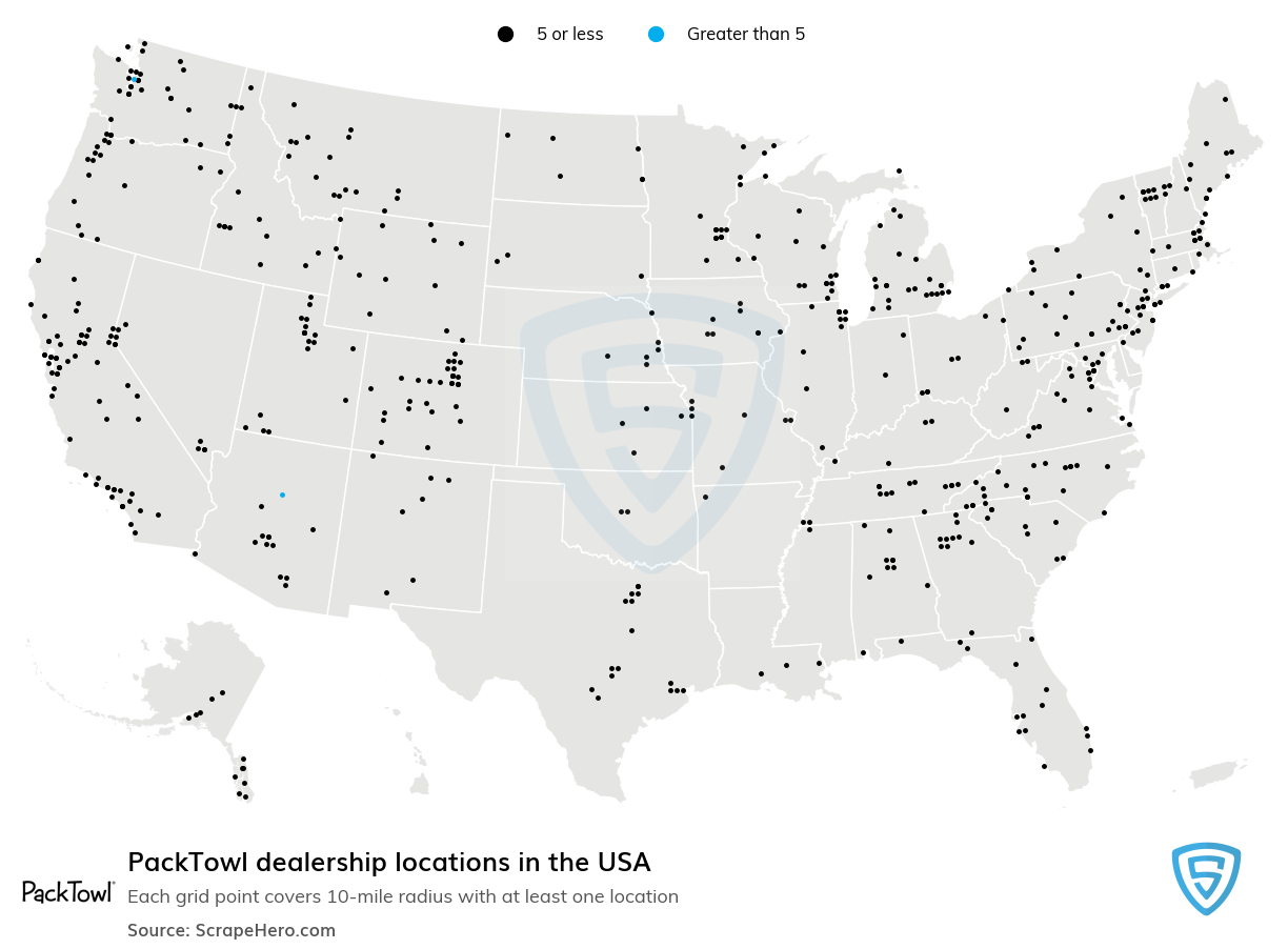 PackTowl dealership locations