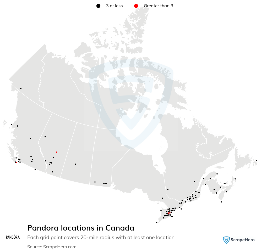 Pandora store locations