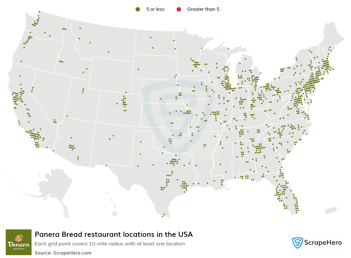 Panera Bread restaurant locations