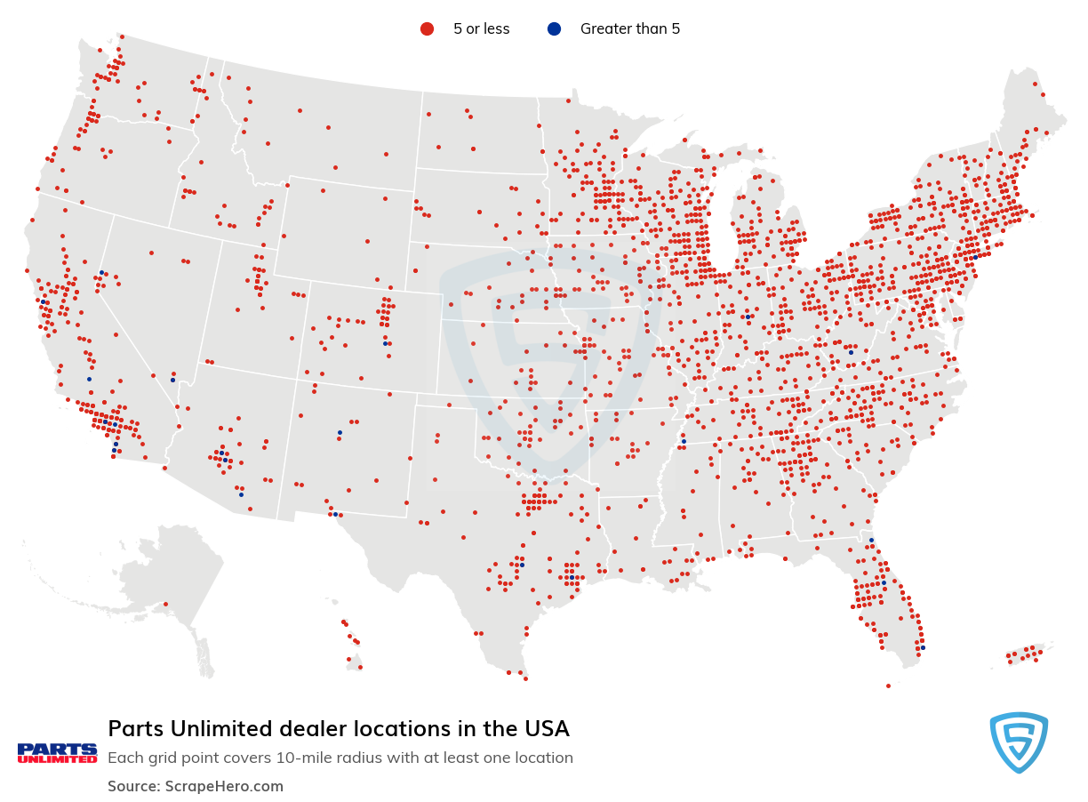 Parts Unlimited dealer locations