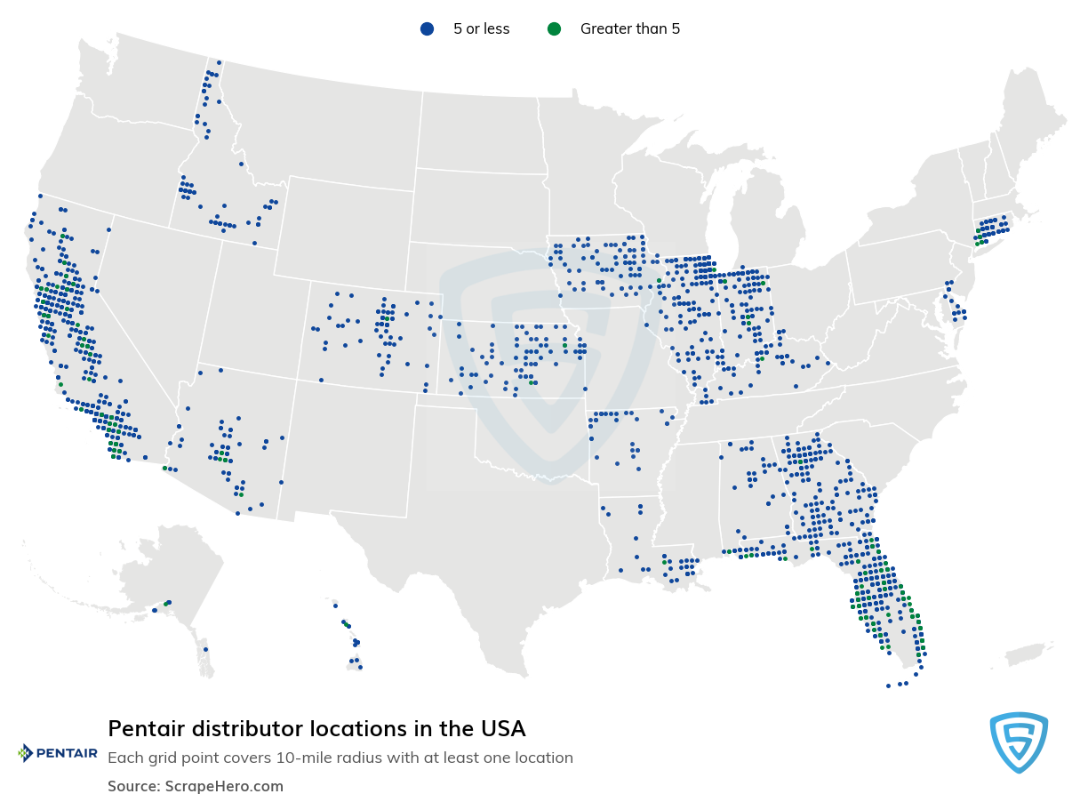 Pentair distributor locations