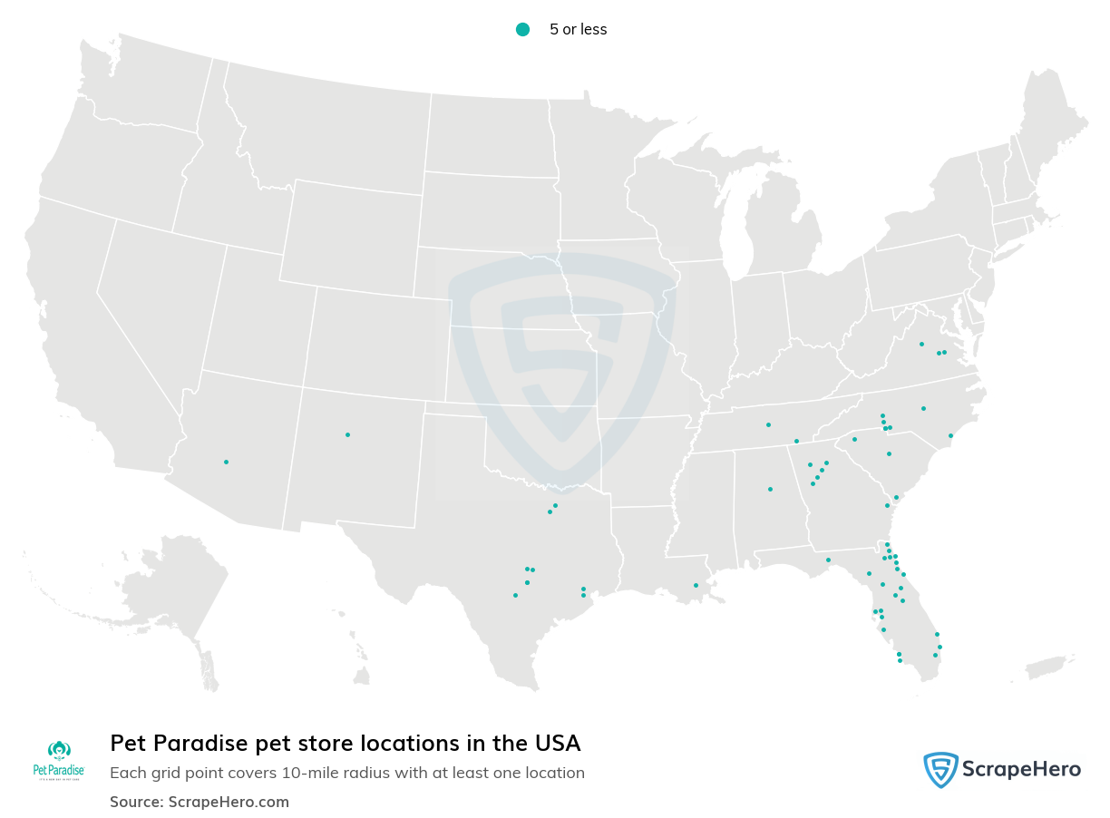 Pet Paradise pet store locations