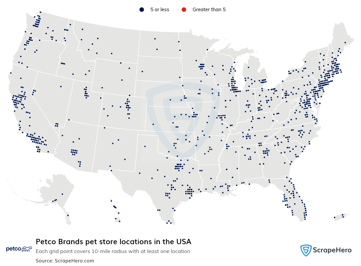 Petco Brands pet store locations