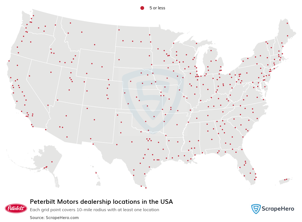 Peterbilt Motors dealership locations